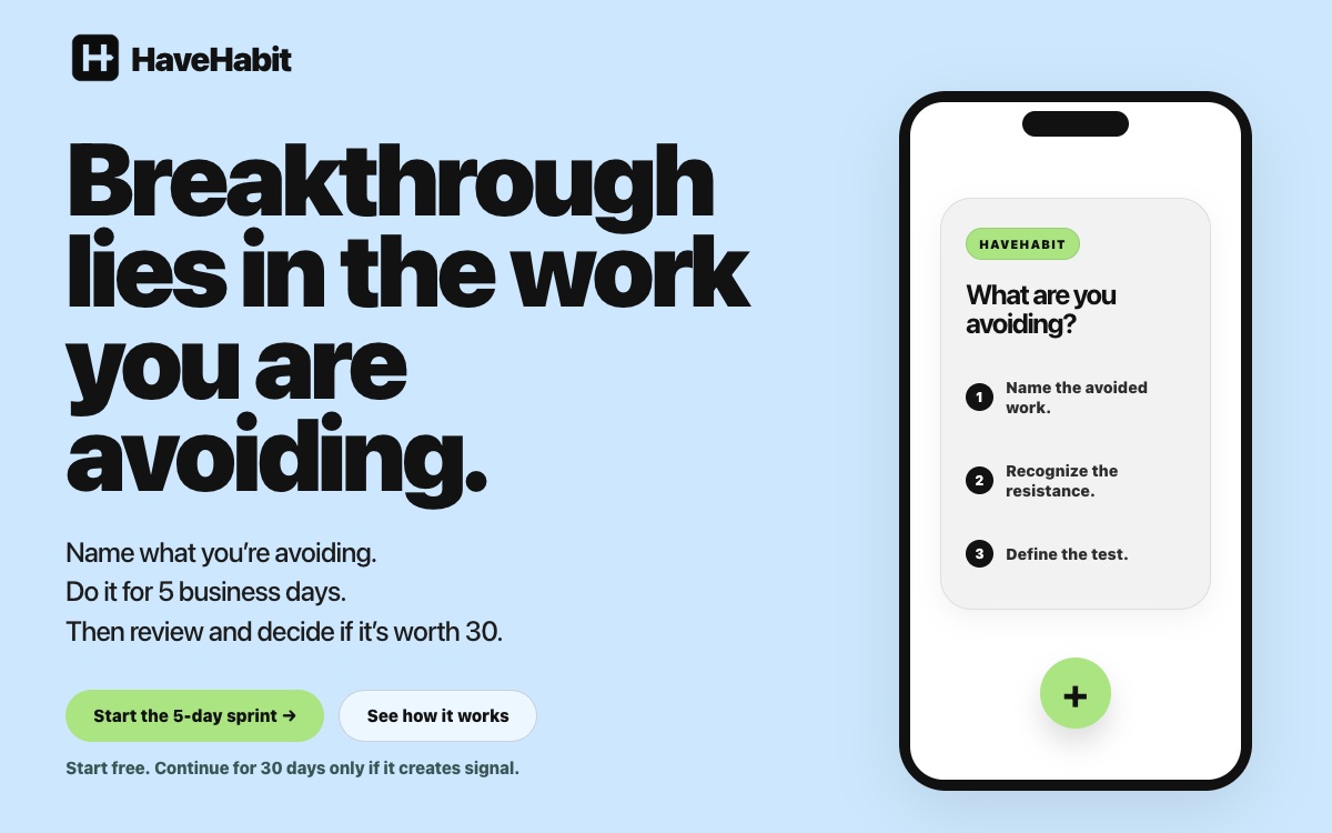 HaveHabit social preview